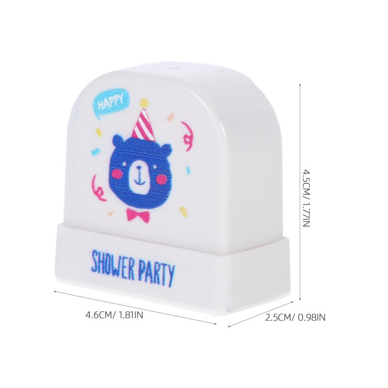 White Bear Custom Name Stamp Waterproof For School Uniforms Preschool Clothes - Image 3