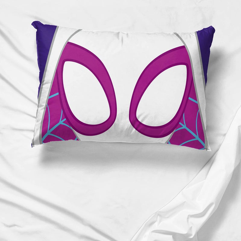 Marvel Spidey & His Amazing Friends Ghost Spider Gwen 1 Single Reversible Pillowcase - Kids Super Soft Bedding - Image 5