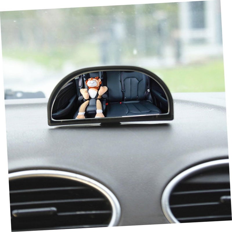 2Pcs Adjustable Car Mirror Wide Angle Rear View Suction Cup Black Accessory - Image 3