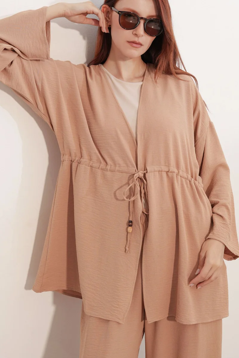 بيغ دارت BDART Two-Piece Wide-Leg Kimono Set