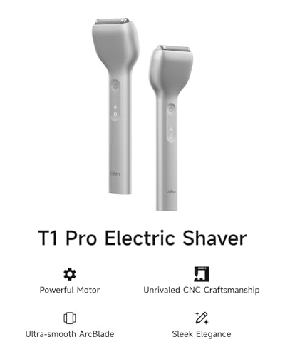 Laifen T1 Pro 1-Blade Electric Shaver, High-Speed 12,000 Cuts/Min, Long Hair Trimmer with 3 Guards, for Sparse Beard & Daily Styling, Wet & Dry, IPX7 Waterproof (Aluminum Alloy) - Image 2
