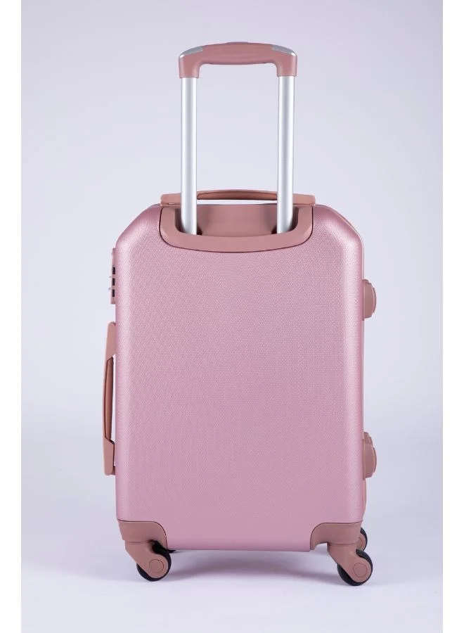 LIMRA Hardside 6 Piece Luggage Trolley Set Rosegold