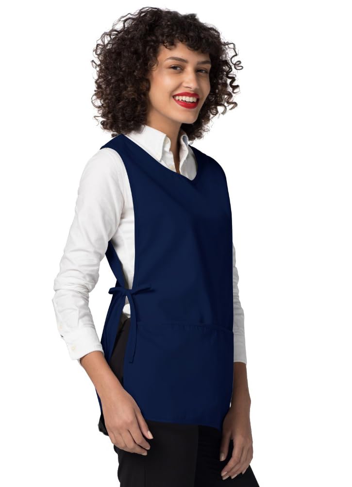Adar Uniforms, Universal Cobbler Apron 3 Pack - Unisex Cobbler Apron - 7023 - Navy - X - Image 3