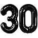 Katchon Black 30 Balloon Numbers 40 Inch Black 30th Birthday Balloons 30th Birthday Decorations for Him Her Black Birthday Decorations 30th Anniversary Decoration - Image 2