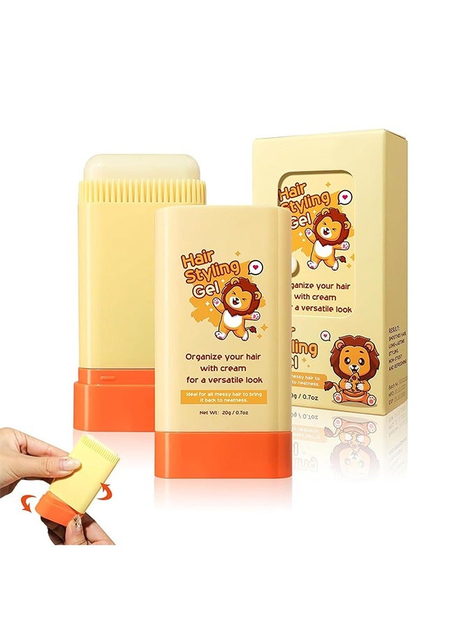 VERONNI Hair Styling Gel, New Kids Hair Gel, Children's Hair Wax Stick for Hair Edge Control, Hair Finishing Stick with Comb Integration Designed for Kids, Natural Ingredients, Suitable for All Hair Styles 20g - Image 1