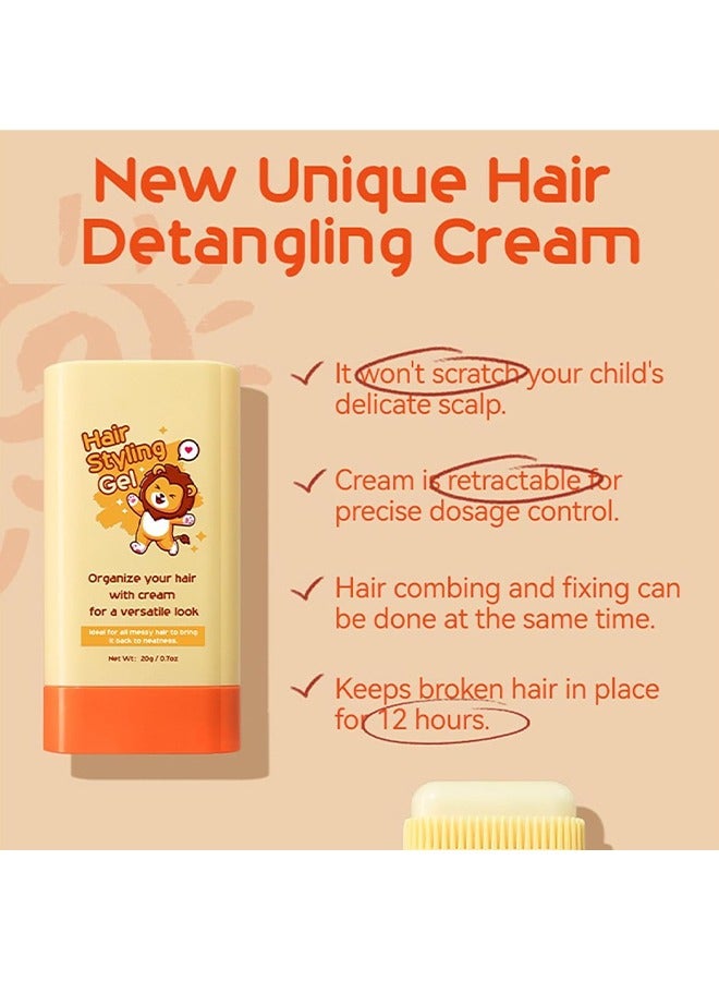 VERONNI Hair Styling Gel, New Kids Hair Gel, Children's Hair Wax Stick for Hair Edge Control, Hair Finishing Stick with Comb Integration Designed for Kids, Natural Ingredients, Suitable for All Hair Styles 20g - Image 5