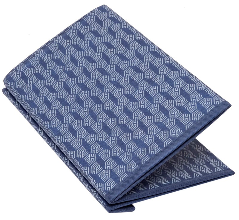 HomeStrap Printed Stackable Shirt Organizer with Cover Lid- Navy Blue Pack of 1 - Image 5