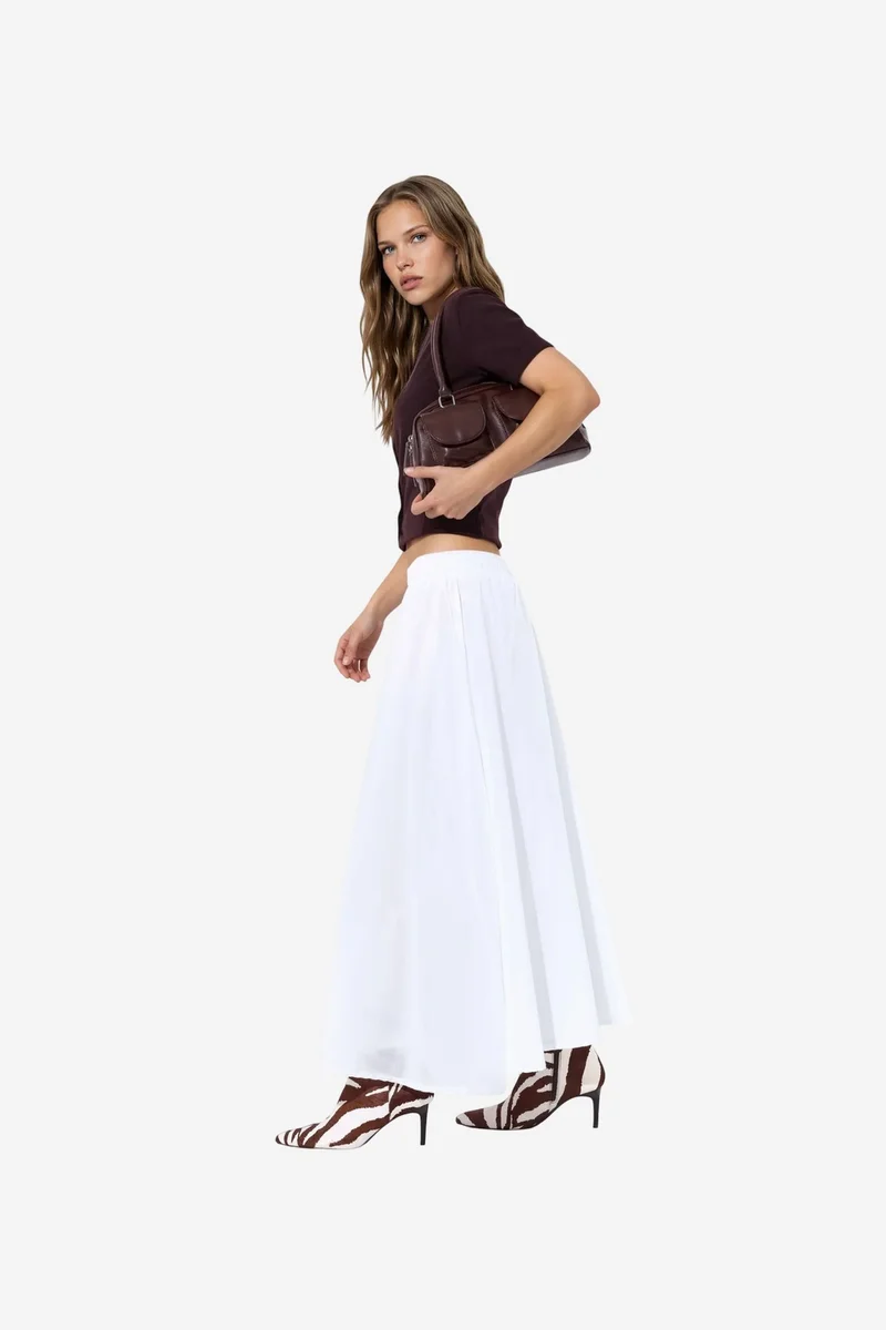 Busem BUSEM High-Waist A-Line Midi Skirt