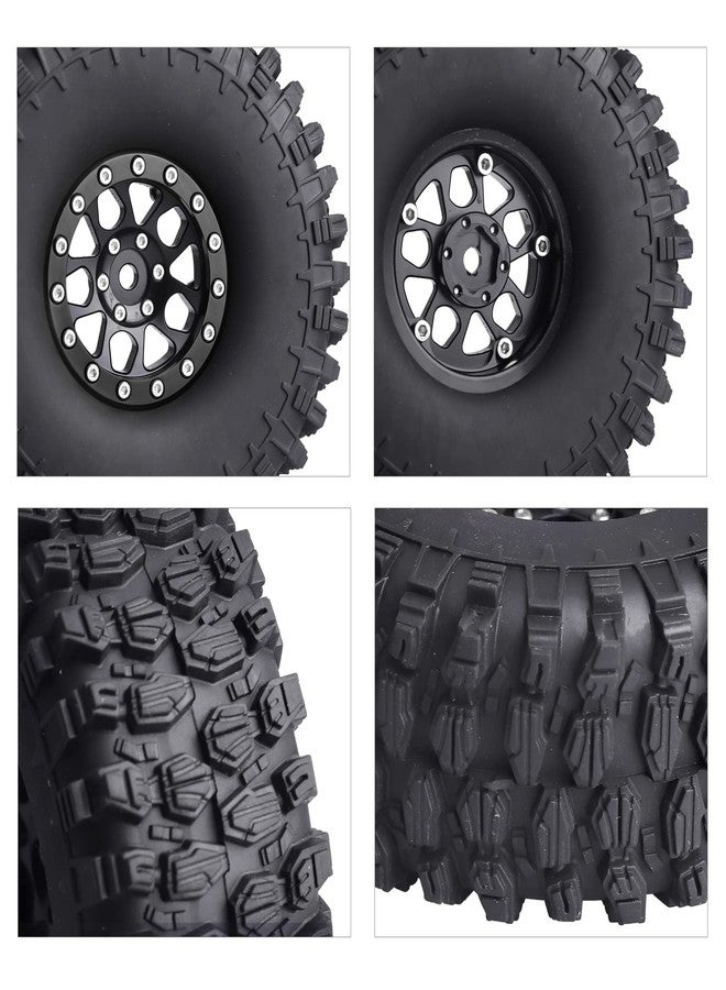 HobbyPark 1.9 Beadlock Wheels and Tires Height 4.72inch 120mm Soft Rubber Good Grip, Mounting Tool for TRX4 Axial SCX10 II III Redcat Gen8 Gen7 1/10 RC Crawler w/Foam,Set of 4 (Black Rings) - Image 5
