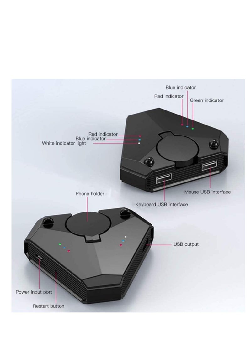 SYOSI - Bluetooth 5.0 Gamepad Keyboard Mouse Converter Pubg Mobile Android PUBG Controller Battledock Mobile Controller Gaming for iOS Ipad to PC Provide Gaming Experience - Image 1