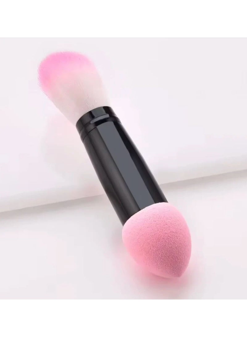 فرشاة مكياج وإسفنجة 2 في 1 للاستخدام الجاف والرطب، احصلي على المظهر المثالي مع فرشاتنا المتميزة وأفضل فرشاة للأساس السائل - Image 1