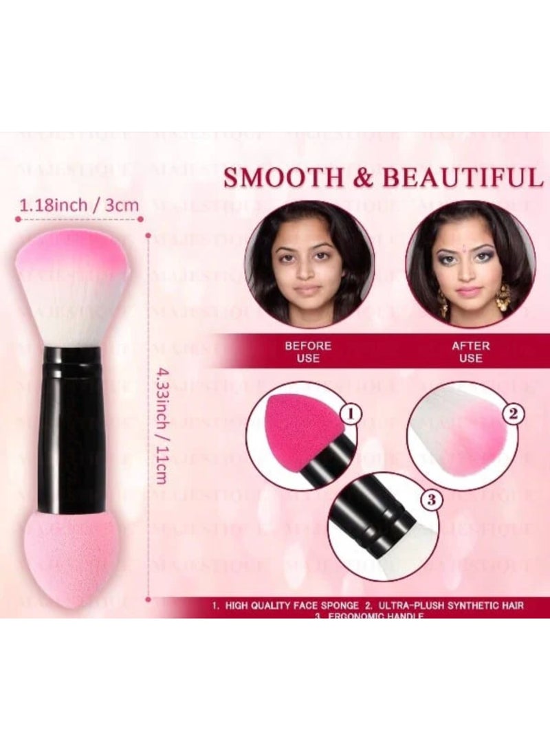 فرشاة مكياج وإسفنجة 2 في 1 للاستخدام الجاف والرطب، احصلي على المظهر المثالي مع فرشاتنا المتميزة وأفضل فرشاة للأساس السائل - Image 2