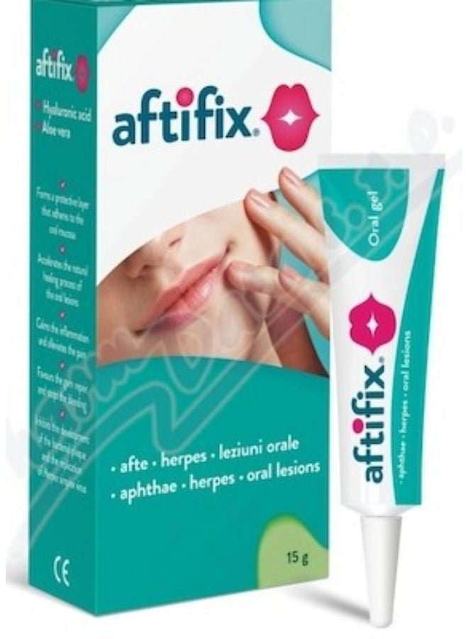 Fiterman Pharma Aftifix Oral Gel for Mouth Ulcer Care – 15 g - Image 1