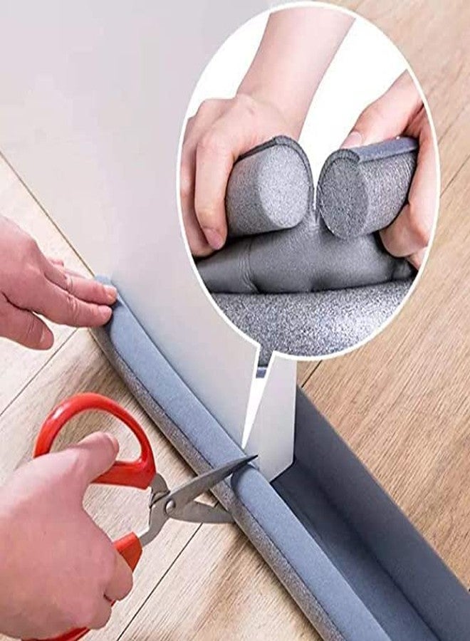 AMPEX Door Bottom Sealing Strip Guard for Home Under Door Draft Fabric Cover Gap Sealer - Stops Light/Dust/Cool-Hot Air Escape Sound-Proof Reduce Noise (Size-42inch) 3pcs - Image 2