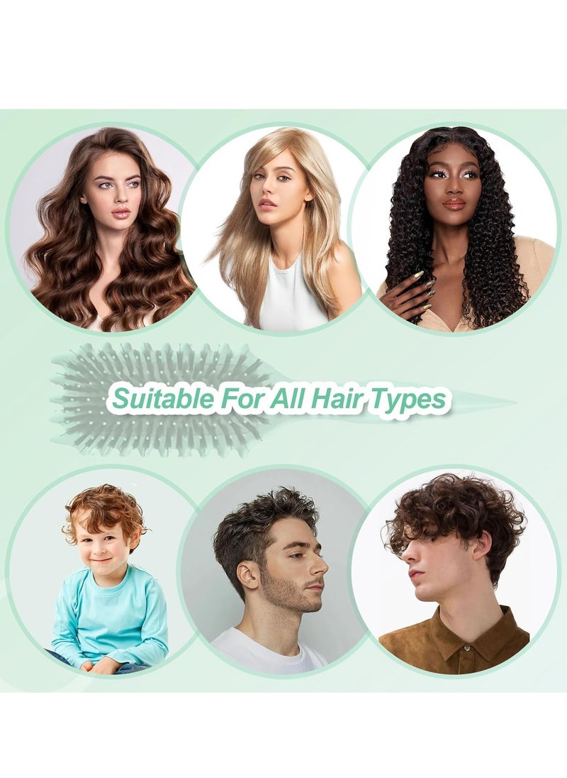Curly Hair Brush, Bounce Curl Define Styling Brush, Wet Dry Detangler Hair Brush,The Essential Tool For Shaping And Styling Your Curls, Achieve Perfectly Defined Curls (Green)
