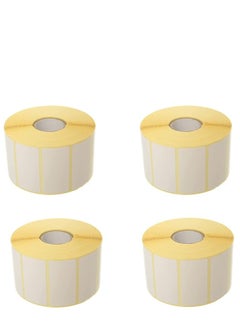 Generic Barcode Thermal Barcode Sticker Roll 25 * 50 Full 1100 Stickers 4 Rolls  - Image 1