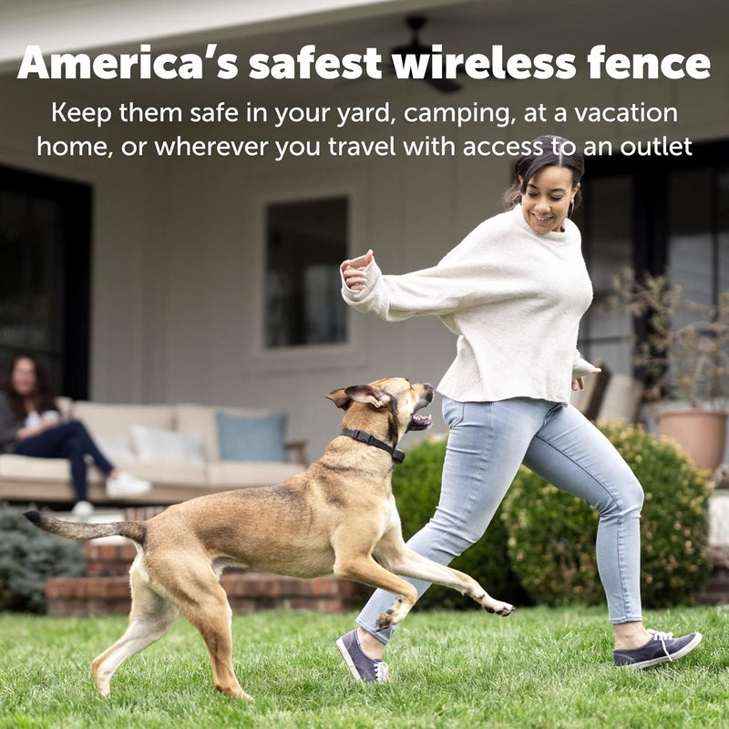 PetSafe Stay & Play Compact Wireless Pet Fence for Dogs - No Wire Circular Boundary, Covers Up to 3/4 Acre, Portable and Rechargeable - Image 5