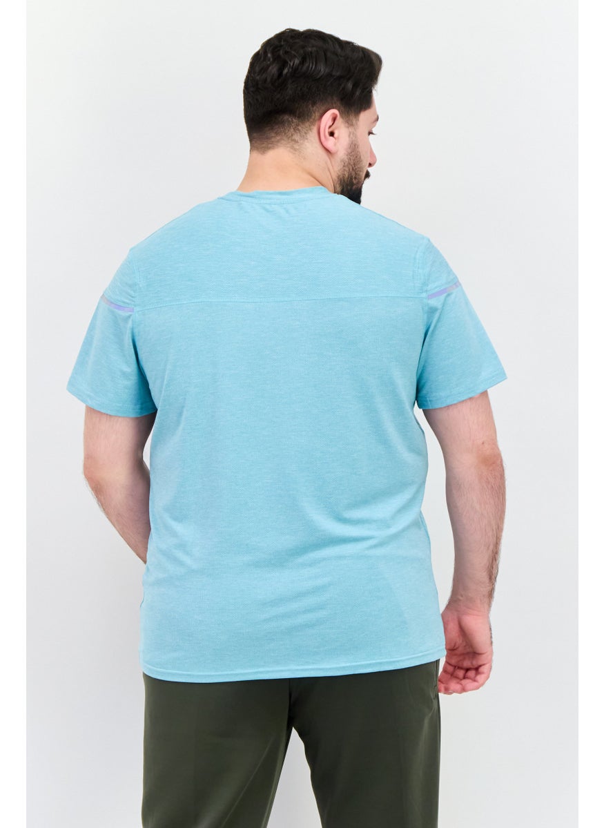 MOTION - Men Sportswear Fit Short Sleeves Training T-Shirt, Turquoise - Image 1
