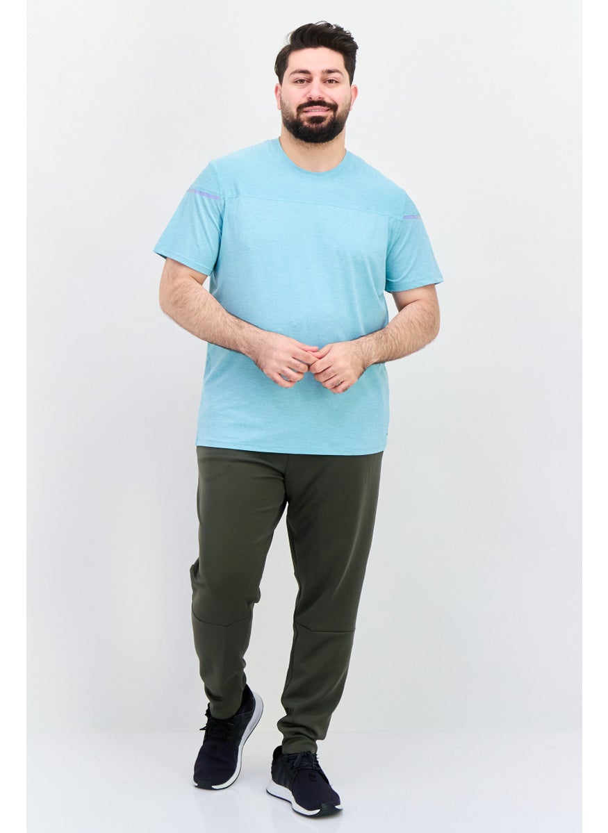 MOTION - Men Sportswear Fit Short Sleeves Training T-Shirt, Turquoise - Image 1