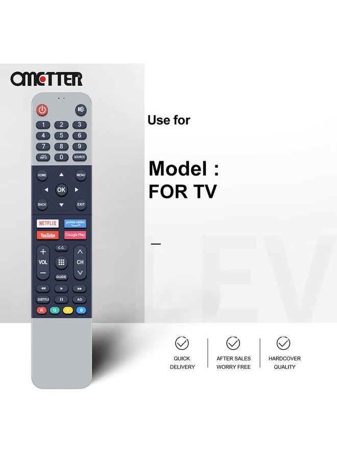 OMETTER - Remote Control for ALLVIEW 32ePlay6100H P/ Noblex Admiral Ken Brown Smart LED Tv Lcd-585 dm50x7550 for Coocaa 43S3G - Image 1