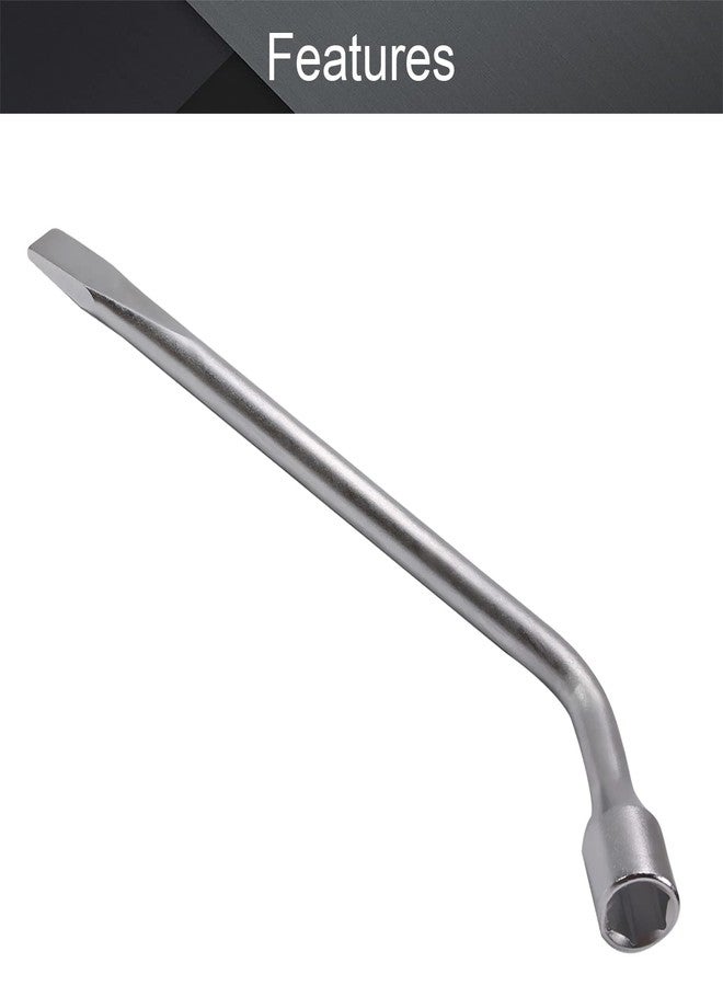 اتول مارت مفتاح ربط عجلة احتياطية للسيارة من يو تول مارت - أداة إصلاح مقبس سداسي الشكل مقاس 19 مم بفتحة نهائية مشقوقة من النوع L، قطعة واحدة - Image 3