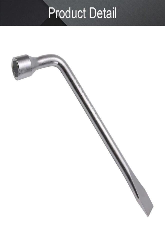 اتول مارت مفتاح ربط عجلة احتياطية للسيارة من يو تول مارت - أداة إصلاح مقبس سداسي الشكل مقاس 19 مم بفتحة نهائية مشقوقة من النوع L، قطعة واحدة - Image 4