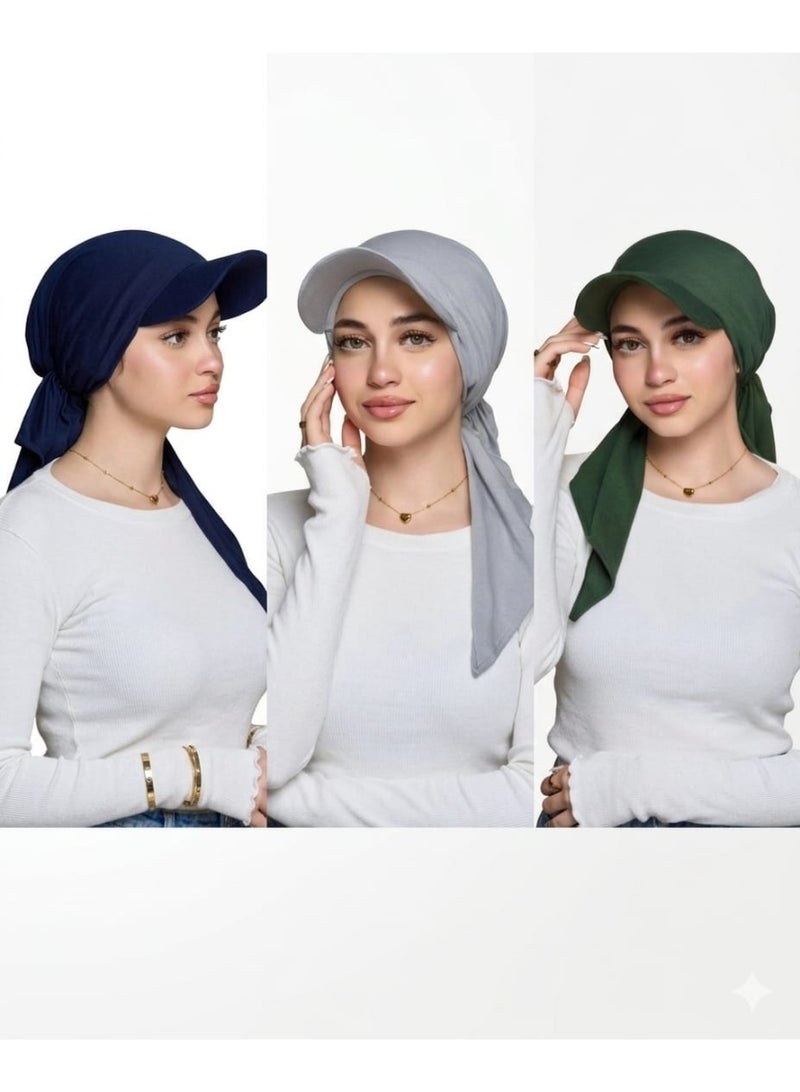 ٣كابات جاهزين علي اللبس برباط خلفي بفوليوم خلفي - Image 1
