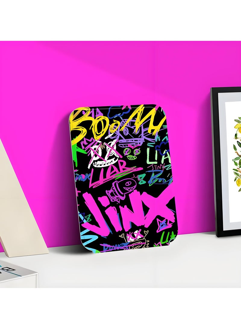 League of Legends Jinx Personalized Folding Dressing Mirror, Portable Mirror 17.5*13.5cm - Image 3