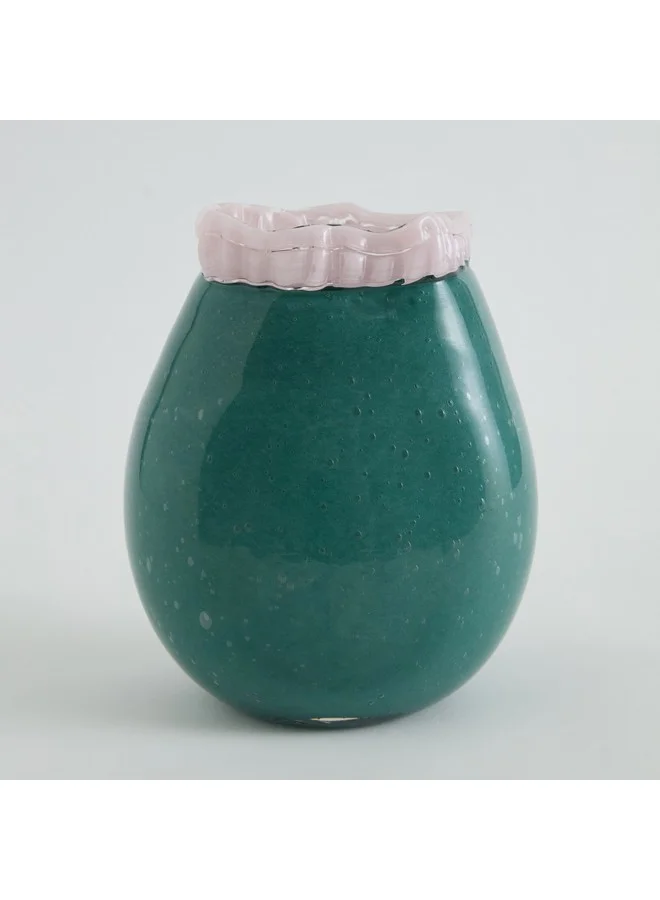Home Box Reva Bubble Vase with Rim 16 x 11.5 x 20 cm