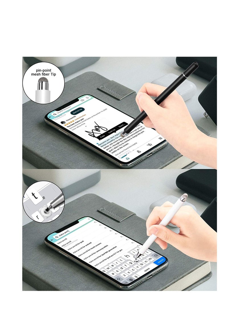 Facehub47 - Stylus Pen, Stylus Pens for Touch Screens High Sensitivity Capacitive iPad Pencil Compatible with iPad Tablet iPhone Android Smartphone Samsung Galaxy Note/Tab (2 Replaceable Disc Tips, Magnetic Cap) - Image 1