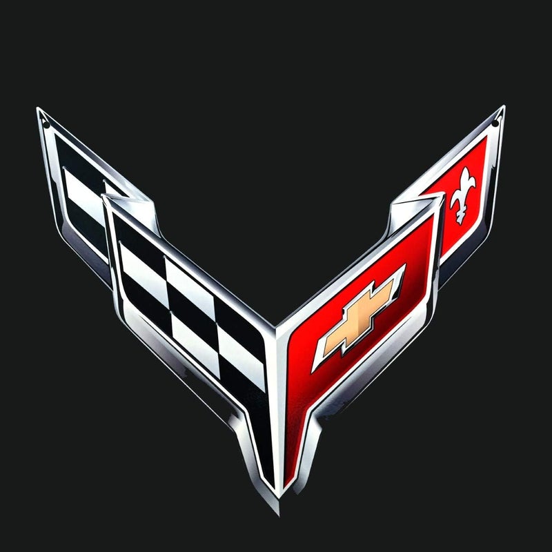 MIDWEST CORVETTE C8 Trunk Crossed Flag Metal Under Lid Frunk Emblem for 2020 and Later Models - Image 3