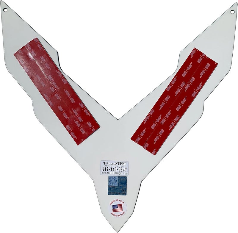 MIDWEST CORVETTE C8 Trunk Crossed Flag Metal Under Lid Frunk Emblem for 2020 and Later Models - Image 4