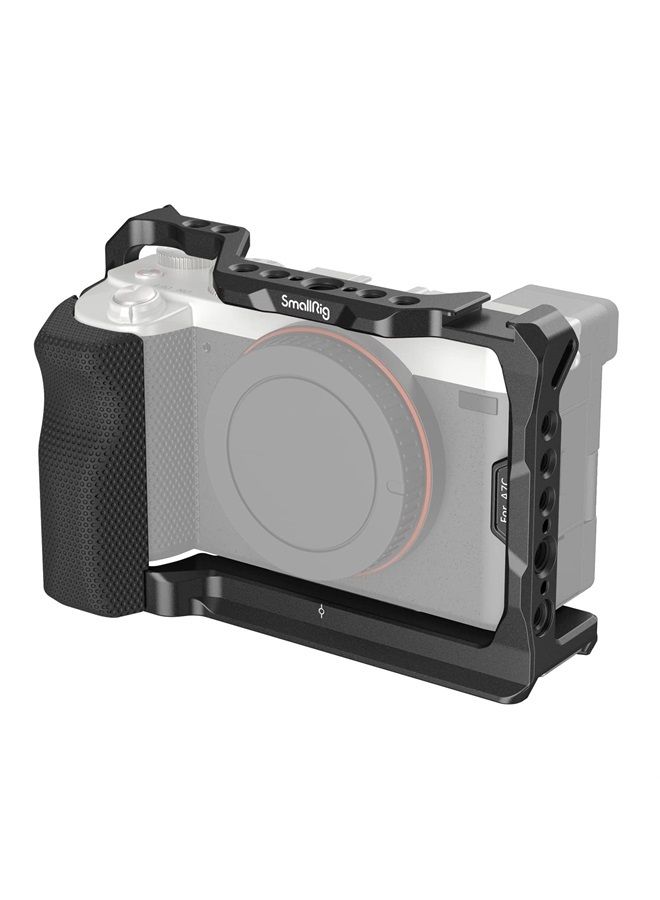 SmallRig Full Cage with Silicone Side Handle for Sony A7C, Comes with Locating Holes for ARRI, Quick Release Plate for Arca and Cold Shoe Mount - 3212B - Image 1