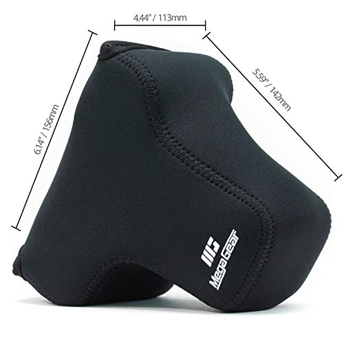 MegaGear Sony Alpha A7S II, A7R II, A7 II (28-70mm) Ultra Light Neoprene Camera Case, with Carabiner - Black - MG640 - Image 2
