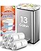 RayPard 13 Gallon 100 Counts fit 1215 Gal Strong Tall Kitchen Trash Bags Garbage Bags by RayPard fit 50 Liter Waste Basket Clear Trash Bags Can Liners for Home Office Bathroom Bedroom - Image 1