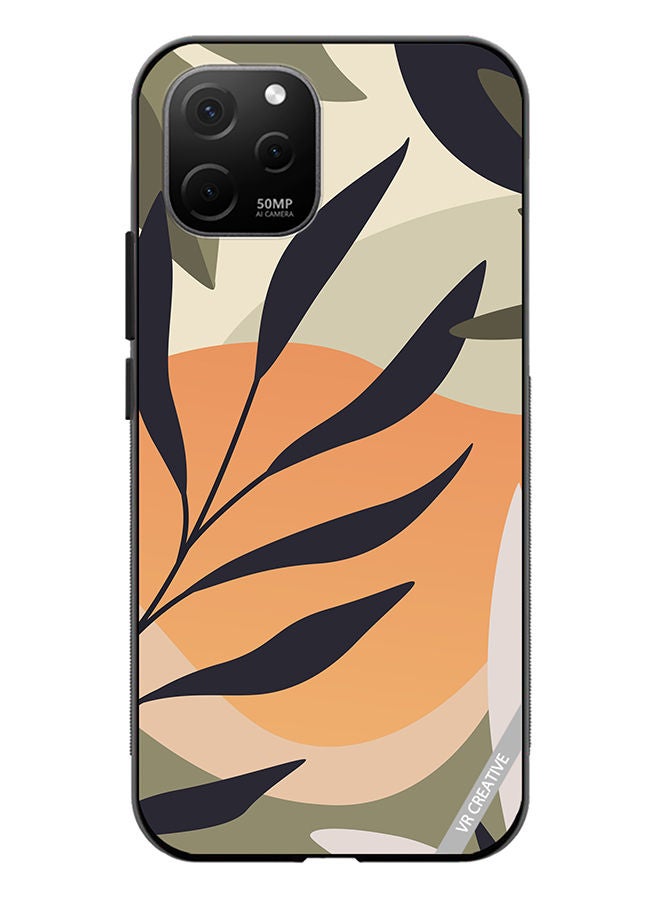 VR CREATIVE Protective Case Cover For Huawei Nova Y61 Leaf Tropical Design Multicolour - Image 1