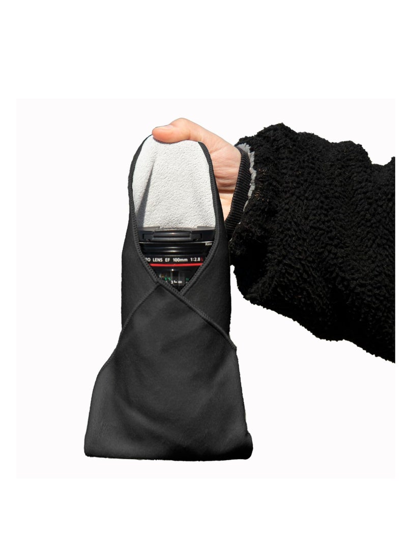 SYOSI Camera Protective Wrap, Lens protector, Magic Self-Adhesive Cloth for DSLR/Camera Lens/Phone/Accessories, 17.7''*17.7 - Image 2