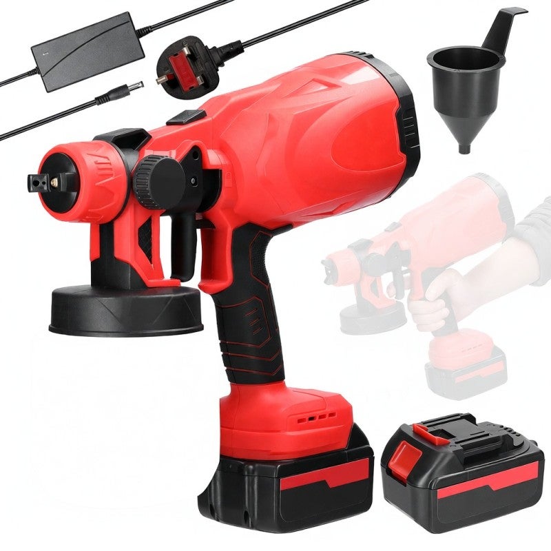 Electric Sprayer 800ml Large Capacity Handheld 21V Paint Sprayer - Low Noise High Rotation Speed Premium Motor for Home DIY - Image 1