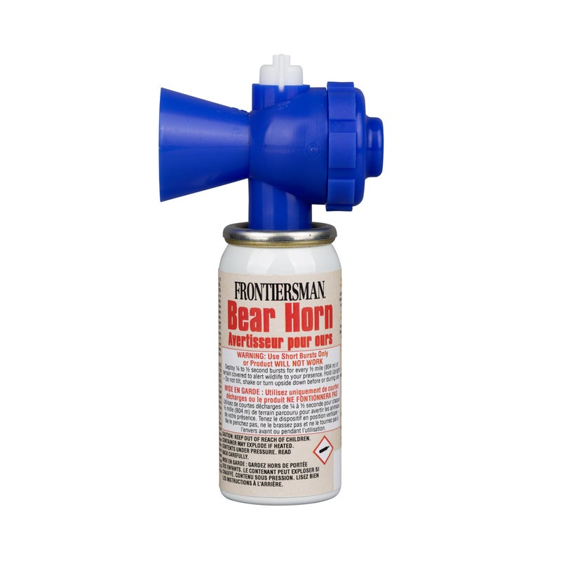 SABRE Frontiersman Bear Horn, Extremely Loud 115dB Sound Heard Up to ½ Mile (805 m) Away, 60 1/4-Second Bursts, Warn Bears & Give Them a Chance to Leave, On/Off Feature, Compact Size for Easy Carry - Image 1