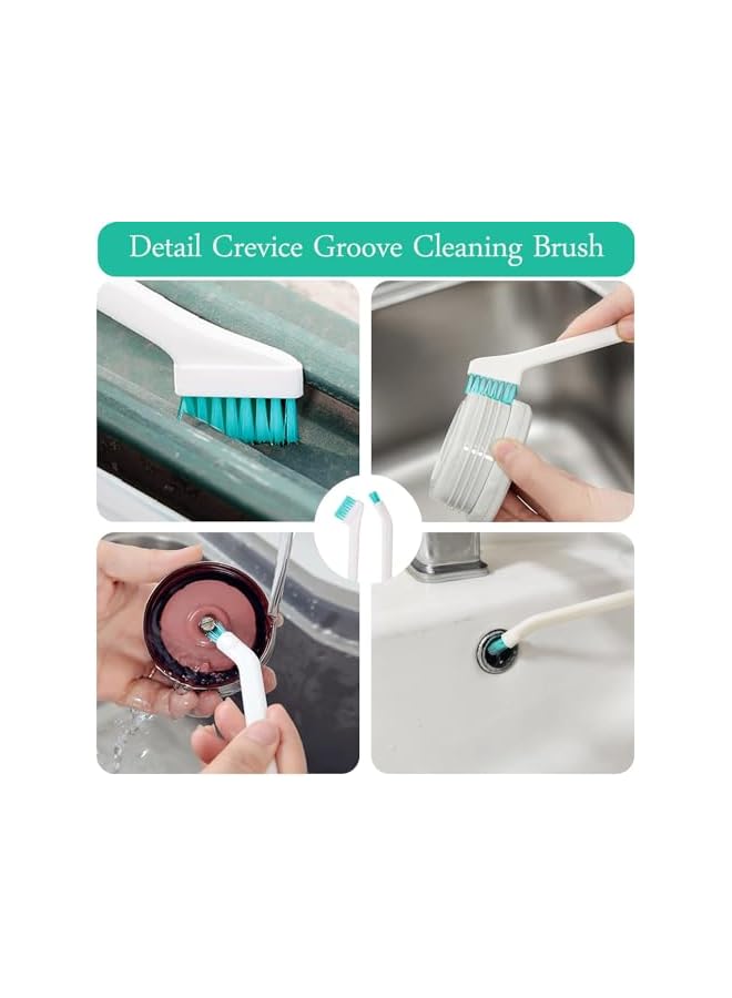 PROMASS 16Pcs Small Cleaning Brushes Set,Household Cleaning,Crevice Cleaning Tool Set for Window Tracks Groove Humidifier Car Bottle Toilet Keyboard,Detail Tiny Scrub Cleaner Brush for Small Space Gaps Corner - Image 5