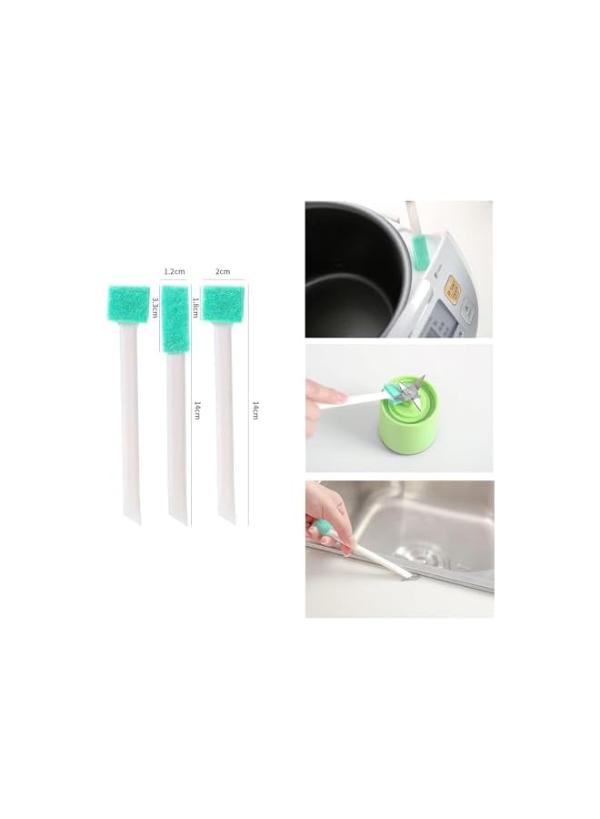 PROMASS 16Pcs Small Cleaning Brushes Set,Household Cleaning,Crevice Cleaning Tool Set for Window Tracks Groove Humidifier Car Bottle Toilet Keyboard,Detail Tiny Scrub Cleaner Brush for Small Space Gaps Corner - Image 4