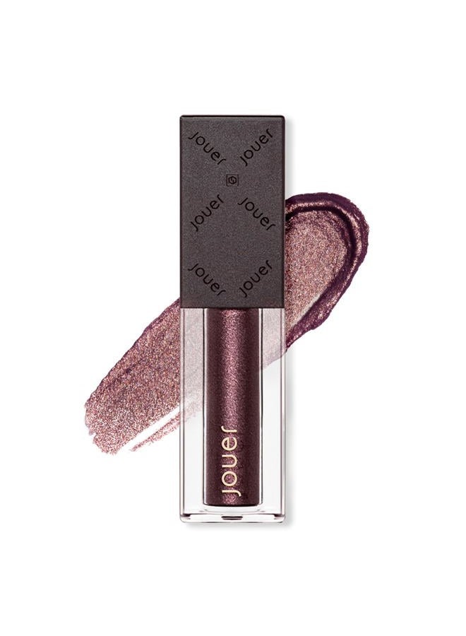 Jouer Paris Lights Eye Paints - Metallic Liquid Eyeshadow - Long Lasting & Crease-Proof Shimmer Cream Eyeshadow - Smooth Chrome Finish, Desir - Image 1