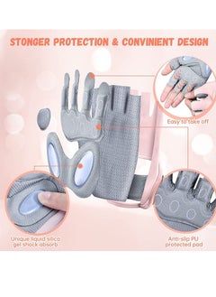 SYOSI Gym Weight Lifting Workout Gloves for Women Padded Extra Grip Palm Protection Breathable for Exercise Weightlifting, Training, Fitness, Cycling, Hanging, Pull ups  - Image 2