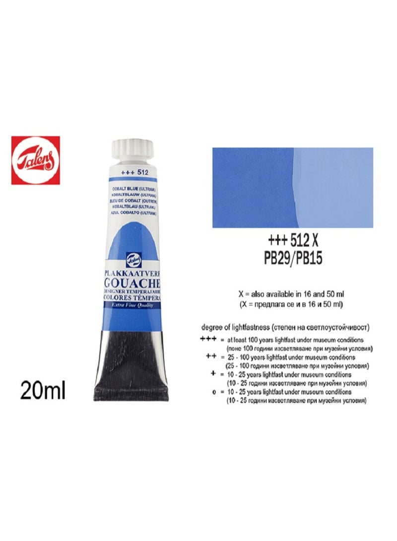 تالينز الوان جواش 20 مل أزرق كوبلت رقم 512 من تالنس - Image 3