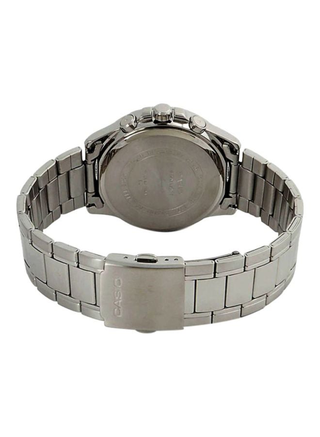 CASIO Men Enticer Analog Watch MTP1374D-1A - 44 mm - Silver - Image 2