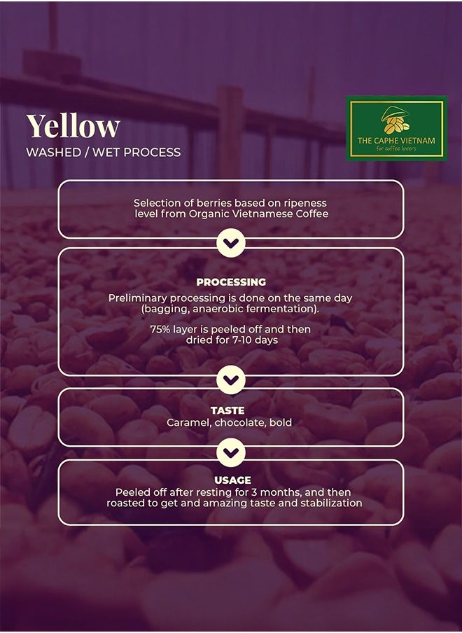 The Caphe Vietnam - Premium Ground Coffee - 1 KG | Yellow Process | Medium Roast, Premium Robusta | Vietnamese Coffee Ground - Image 1