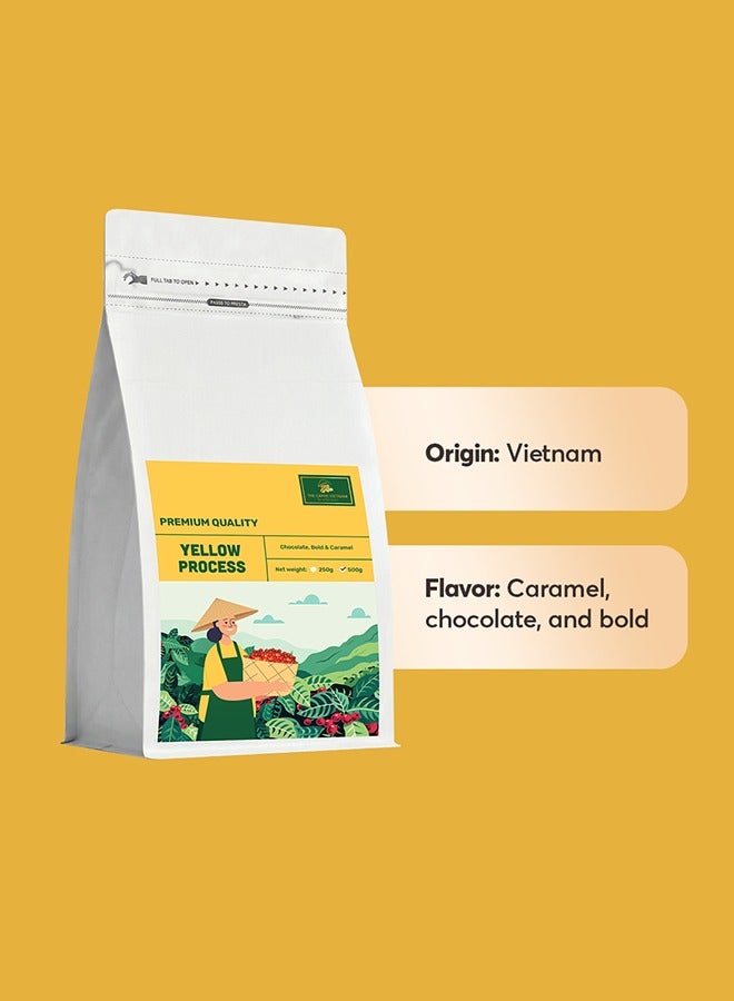 The Caphe Vietnam Robusta Coffee – Yellow Process (Single Origin, Ground) 1KG | Medium Roast, Bold & Full-Bodied, Freshly Roasted in Dubai - Image 3