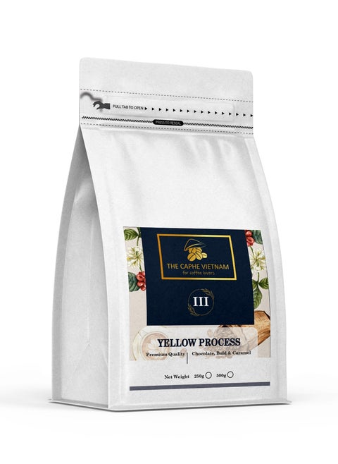 Premium Ground Coffee - 1 KG | Yellow Process | Medium Roast, Premium Robusta | Vietnamese Coffee Ground