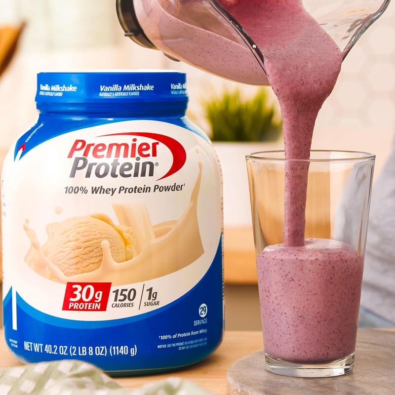 Premier Protein Protein Powder 30g Protein 1g Sugar No Soy Ingredients Gluten Free Vanilla Milkshake 29 Servings 402oz - Image 5