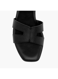 Celeste Women's Textured Cutout Detail Slip-On Sandals  - Image 4